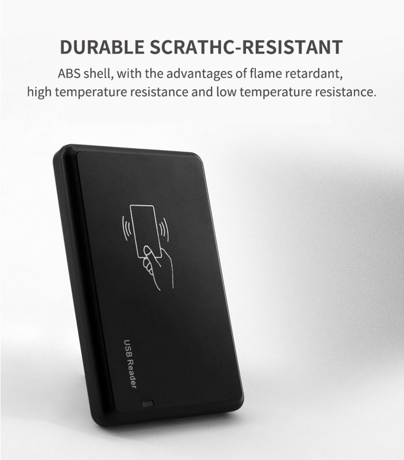 Leitor de cartão RFID USB sem contato para mesa para etiquetas de cartões de 125 kHz 5