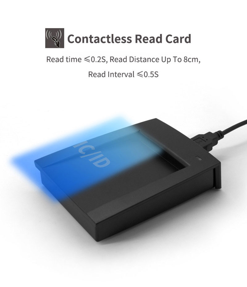 Leitor de cartão RFID para cartão com chip Em4100 TK4100 SMC4001 2