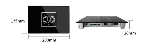 Leitor de cartão de identificação automático UHF RFID para gerenciamento de depósito de varejo, máquina de inventário portátil