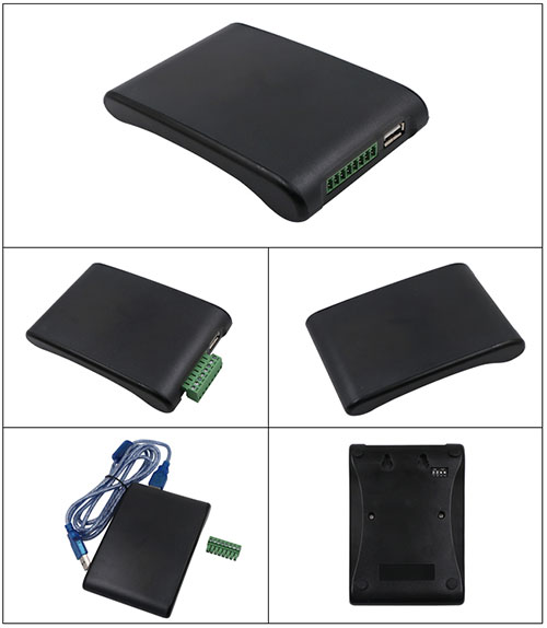 Porta serial Wigand comunicação 2dBi leitor de etiquetas RFID UHF de mesa leitor UHF